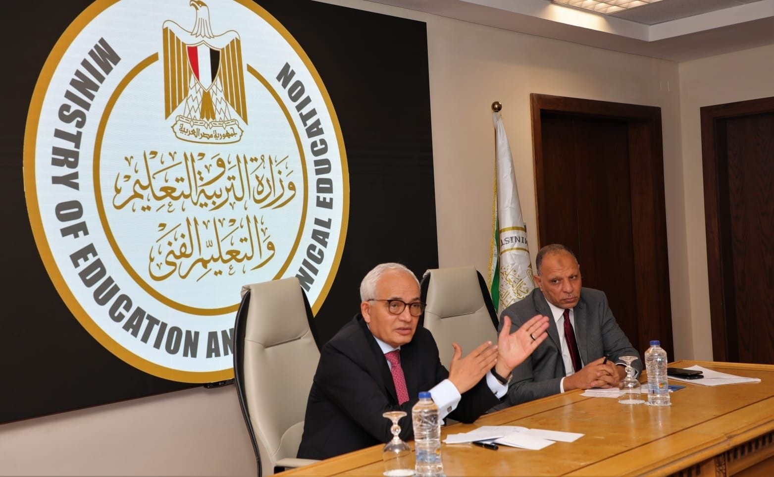 رضا حجازى وزير التربية والتعليم و