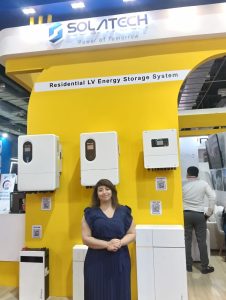 المهندسة نجلا زاخر المديرة التنفيذية لشركة سولا تيك،