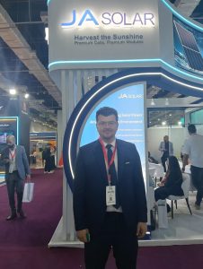 المهندس مصطفى أسامة السيد، مدير المبيعات بشمال إفريقيا بشركة JA Solar الصينية