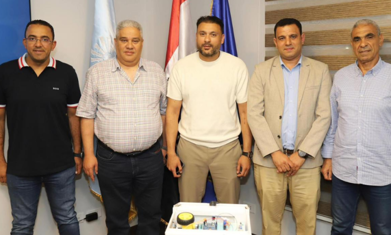 رئيس جامعة بررج العرب التكنولوجية خلال اللقاء