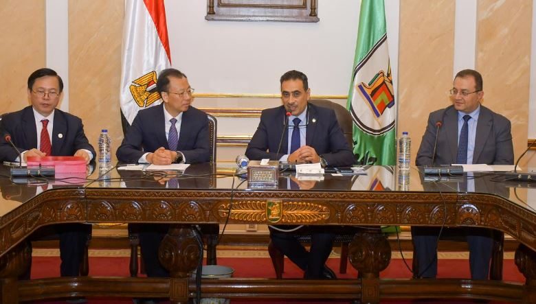 السعيد خلال لقاء الوفد الصينى