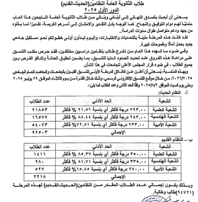 انطلاق المرحلة الاولى