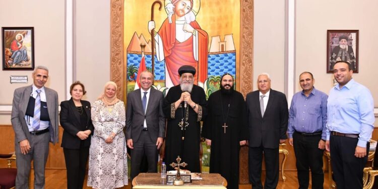 لقاء البنك الزراعي بقداسة البابا تواضرس