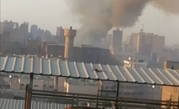 حريق في مصنع «جوارب» بشبرا الخيمة