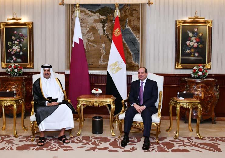 السيسي وأمير قطر