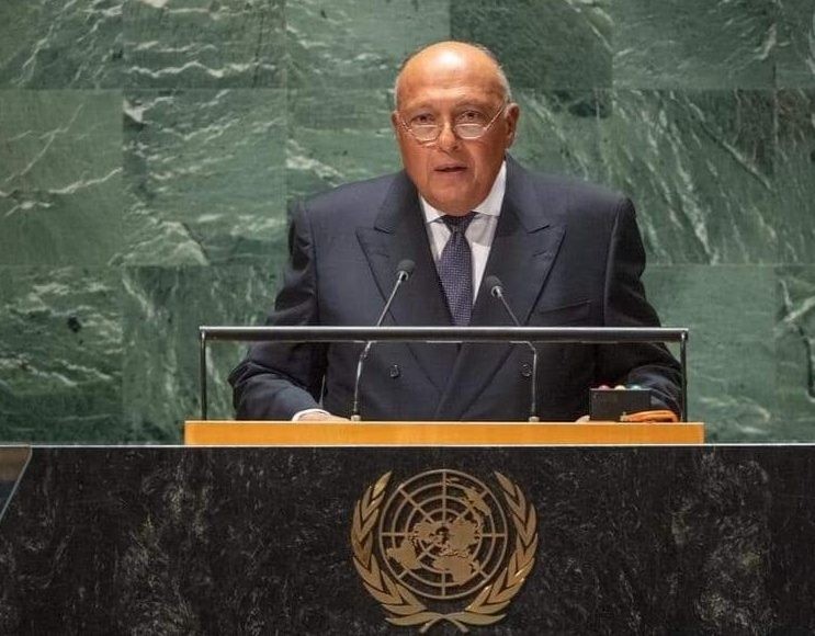 وزير الخارجية يُلقي بيان مصر أمام الجمعية العامة للأمم المتحدة - عالم المال