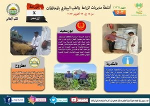 أنشطة مديريات الزراعة والطب البيطرى