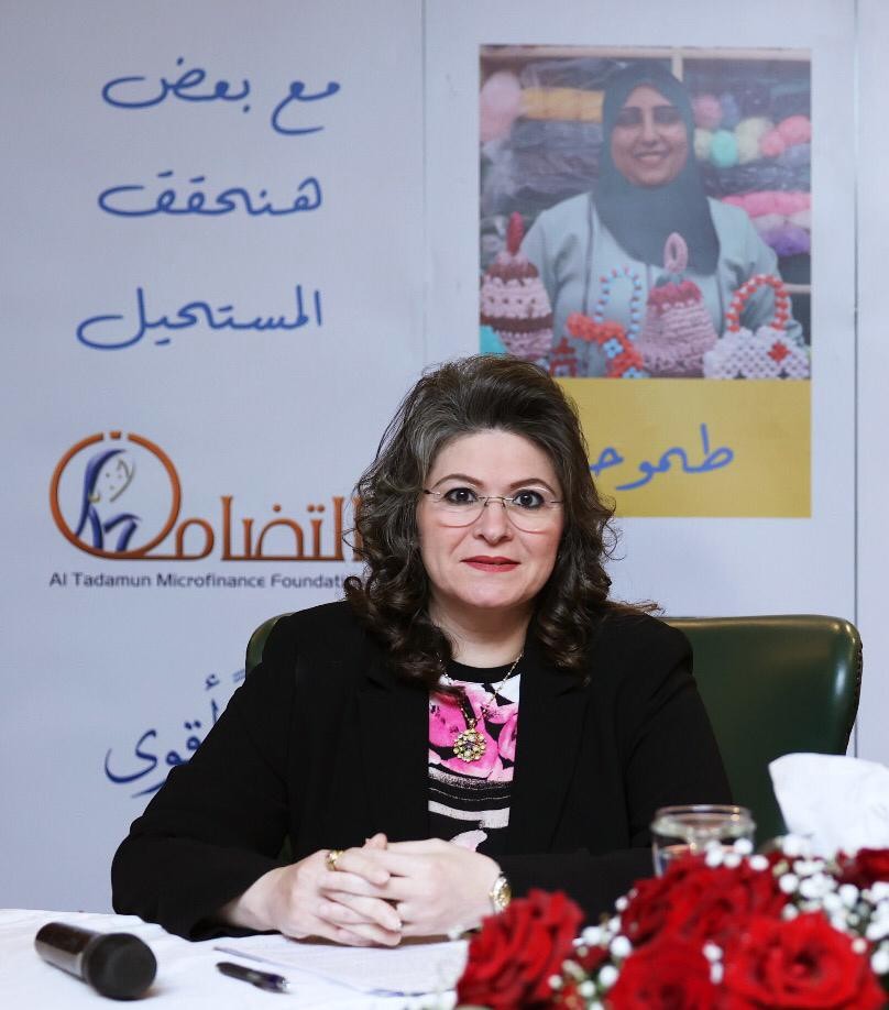ريهام فاروق- الرئيس التنفيذي لمؤسسة التضامن للتمويل الاصغر