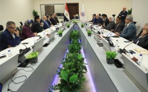 جانب من اجتماع وزير الصحة خالد عبدالغفار