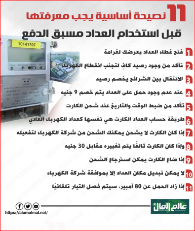 11 نصيحة يجب معرفتها قبل استخدام العداد مسبق الدفع 
