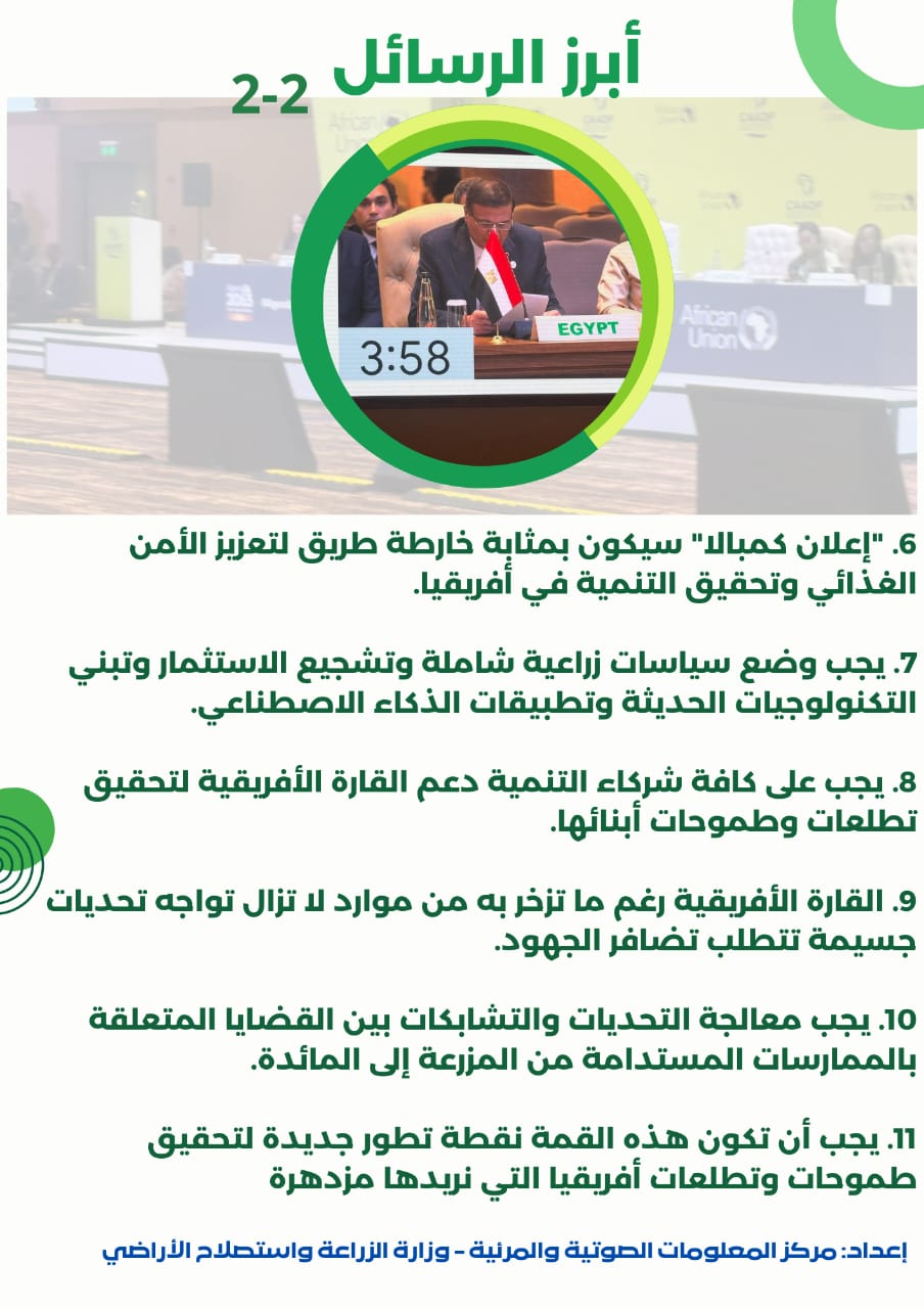 أبرز رسائل الوزير خلال القمة