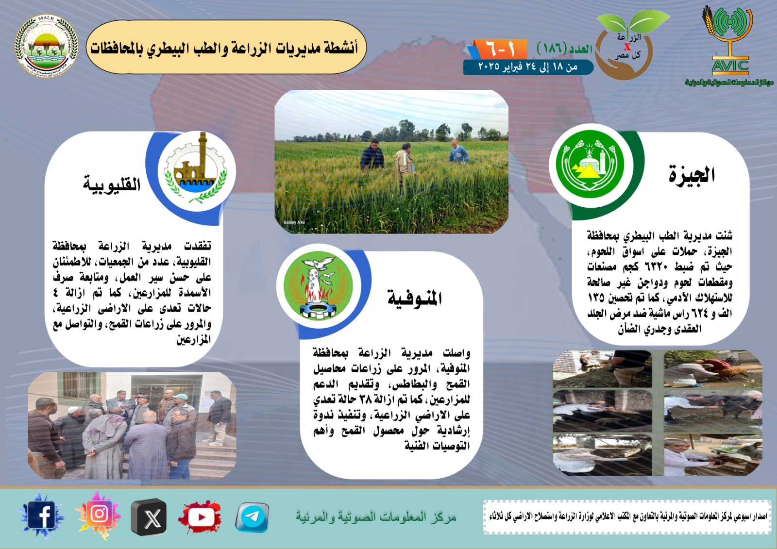 أنشطة جهود مديريات الزراعة