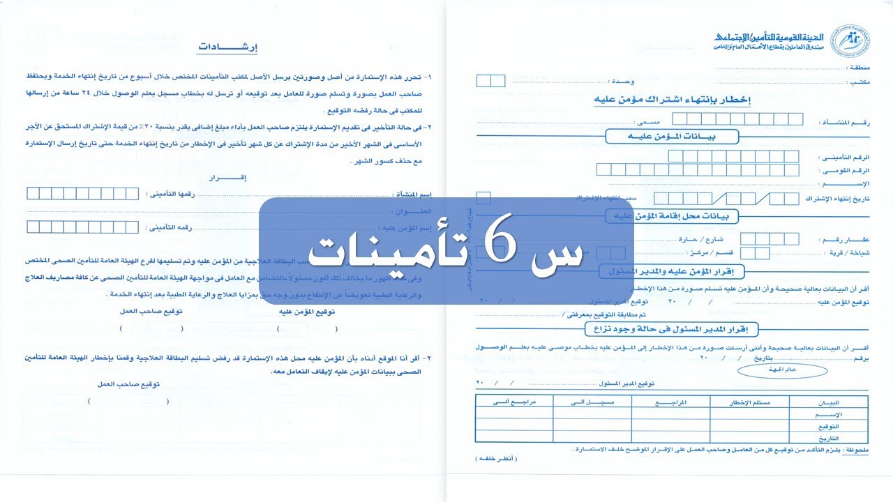 استمارة 6
