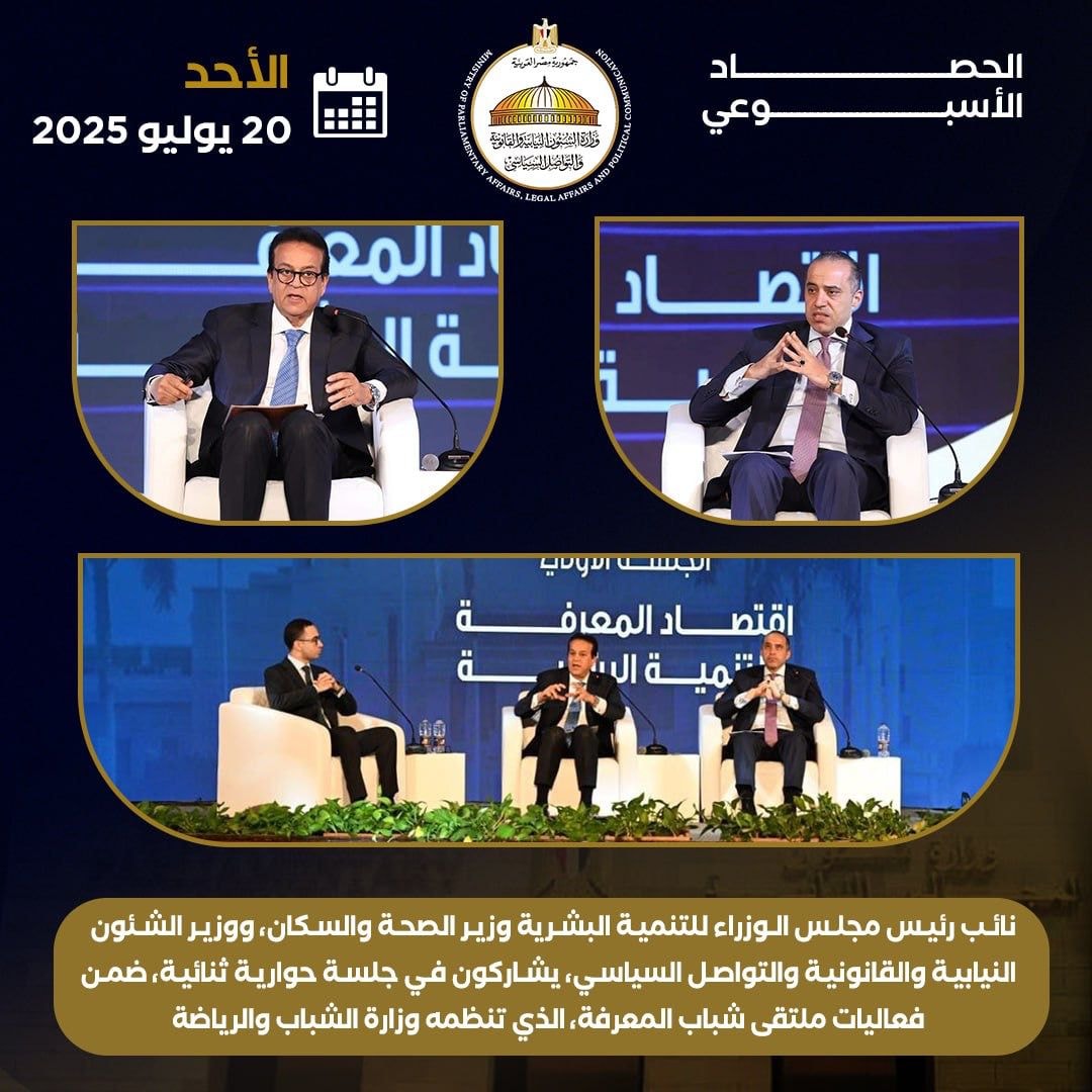 النشاط الأسبوعي لوزارة الشئون النيابية