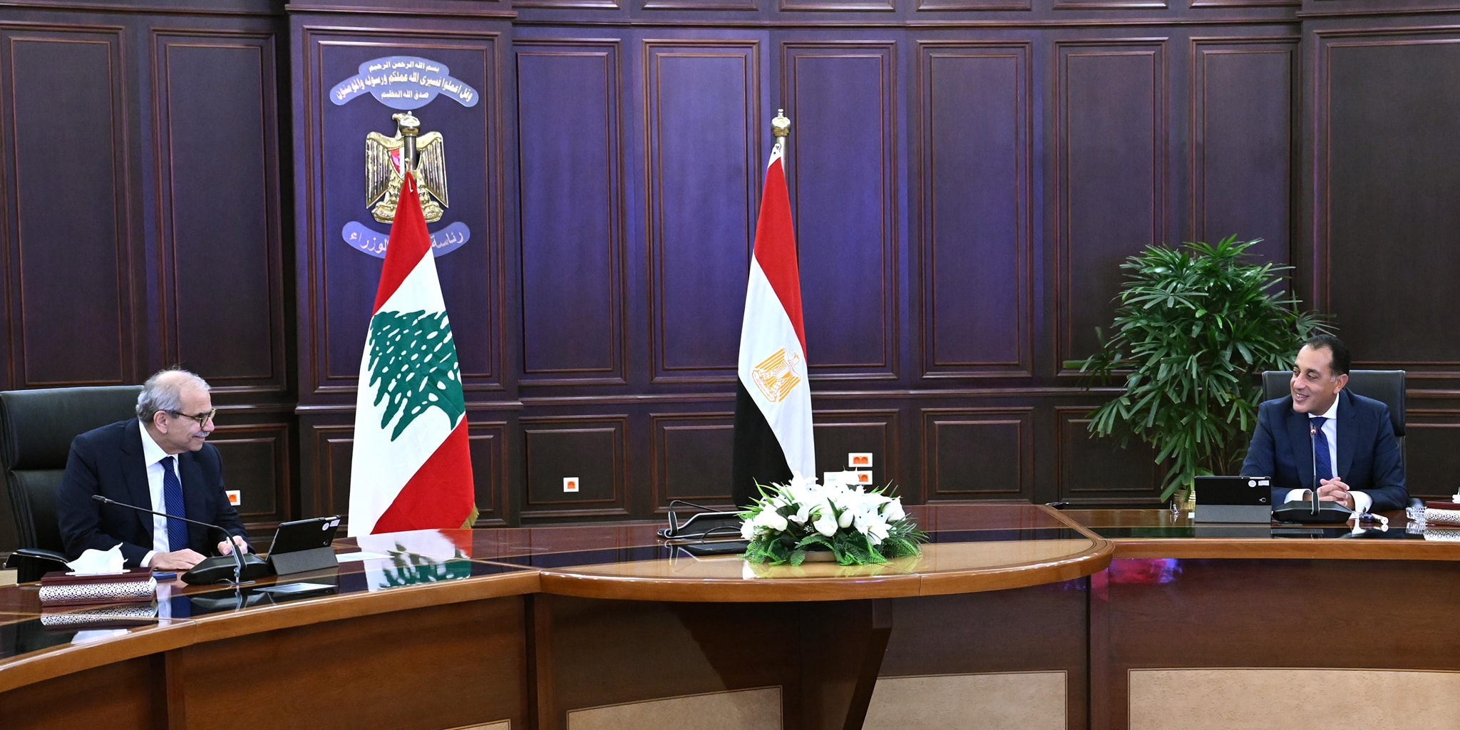 اللقاء مع رئيس الوزراء اللبناني